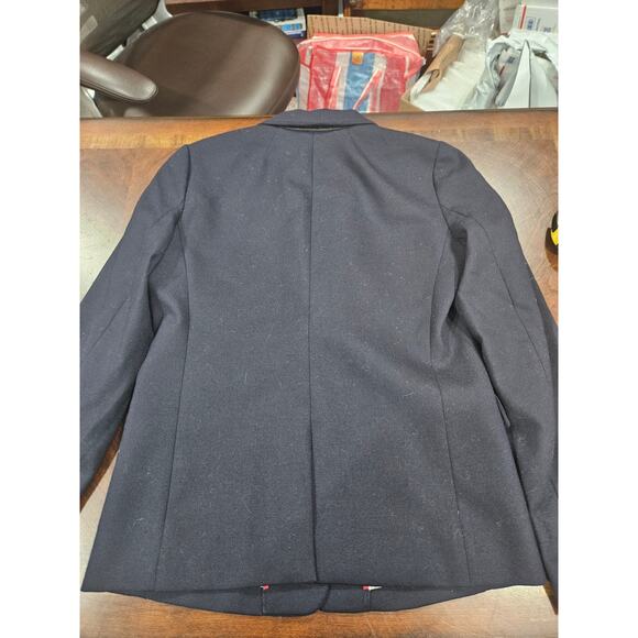 J.Crew Regent Navy Wool One Button Blazer Jacket Size 6 Lined Classic Workwear - Picture 4 of 6